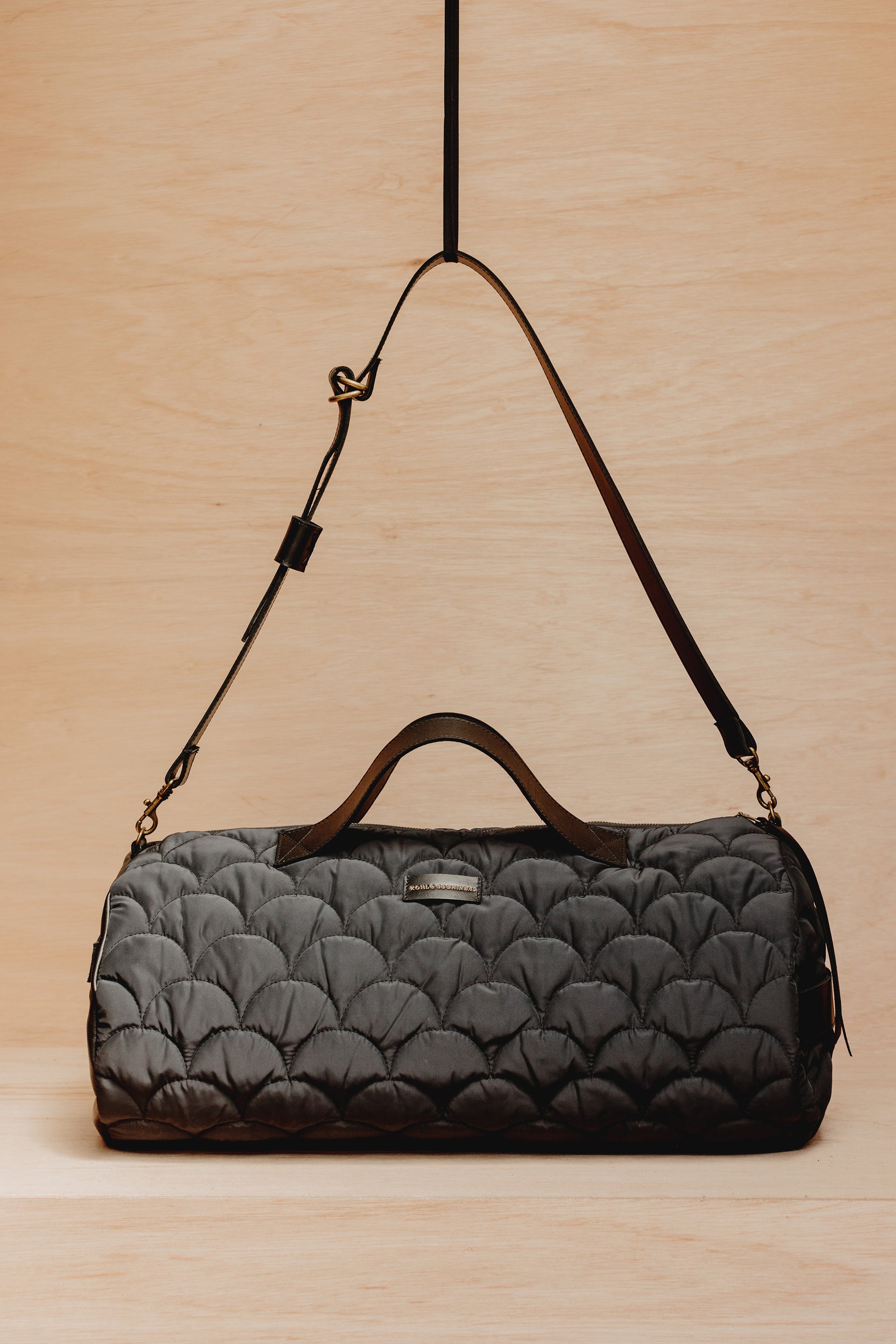 Quilted duffle